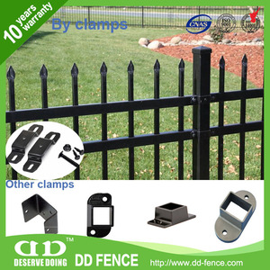 Clôture en fer forgé de sécurité bon marché Clôture en barre de fer métallique et portails pour <span class=keywords><strong>jardin</strong></span> Clôture décorative en métal sur le marché américain - Product Image 2