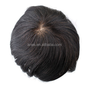 di spessore chiusure pezzo superiore posticci <span class=keywords><strong>uomo</strong></span> toupet capelli umani clip in estensione - Product Image 5