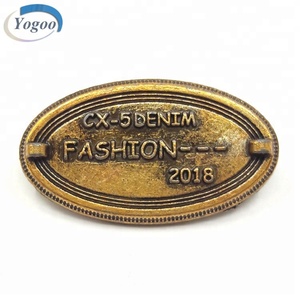 Etiquetas de Metal Doradas Personalizables para Bolsos, Estilo Lujoso, Logotipo Personalizado, Accesorios Metálicos de Alta Calidad, Marca <span class=keywords><strong>Yogoo</strong></span> - Product Image 6