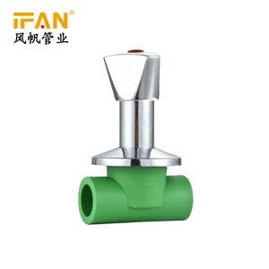 IFAN PPR Ball Valve for Dn20 Dn25 Dn32 Brass 2-way PPR Concealed Valve Ppr Gate Valve