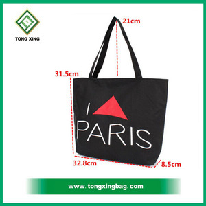 Mujer shoppping bolsa <span class=keywords><strong>de</strong></span> lona <span class=keywords><strong>de</strong></span> algodón bolso <span class=keywords><strong>de</strong></span> <span class=keywords><strong>mano</strong></span> con <span class=keywords><strong>mango</strong></span> - Product Image 2