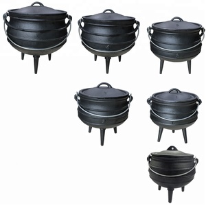 Olla <span class=keywords><strong>de</strong></span> <span class=keywords><strong>Hierro</strong></span> <span class=keywords><strong>Fundido</strong></span> <span class=keywords><strong>de</strong></span> Alta Resistencia con Tres Patas - Product Image 2
