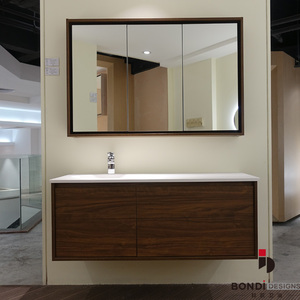 18 pollici profondo singolo <span class=keywords><strong>lavandino</strong></span> del <span class=keywords><strong>bagno</strong></span> in legno massello mobiletto del <span class=keywords><strong>bagno</strong></span> di vanità di legno artificiale lavello in pietra con lavabo - Product Image 2