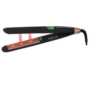 Elegant Design Small Size Quality Travel Infrared Ionic Lock Water Ceramic Coating Plates LCD Display MCH Heater Hair Flat Iron