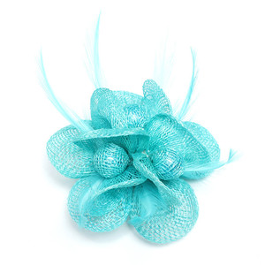 New Style Ladies Fashion <strong>Fascinator</strong> with Clips Flower Sinamay Colorful <strong>Fascinator</strong> Brooch - Product Image 5
