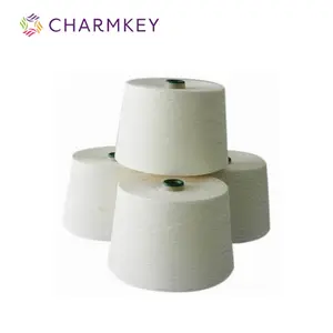 CHARMKEY rawwhite super soft-feeling raw white polyester yarn fdy and dty high tenacity