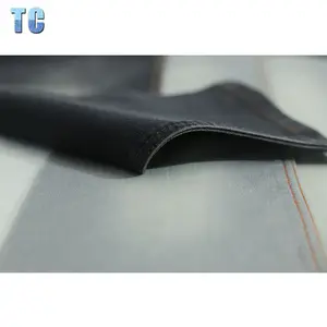 13 oz woven print warp and slub cotton stretch heavy twill denim fabric from Guangzhou