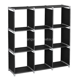 DIY 9 Cube Organizer Penyimpanan Lemari Rak Buku Penyimpanan Organizer Penyimpanan Modular Kabinet Lemari Closet Organizer