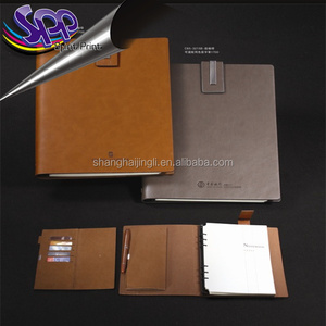 2016 <span class=keywords><strong>rechargeable</strong></span> main professionnel personnalisé Journal en <span class=keywords><strong>cuir</strong></span> avec Logo en relief - Product Image 6
