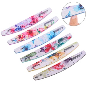 Alat Desain Bunga, Peralatan Pembentuk Manikur Pedikur, <span class=keywords><strong>Kit</strong></span> Penghilang Polesan Ujung Kuku DIY, Blok Penyangga Pengamplasan Kuku 6 Buah/Set - Product Image 2