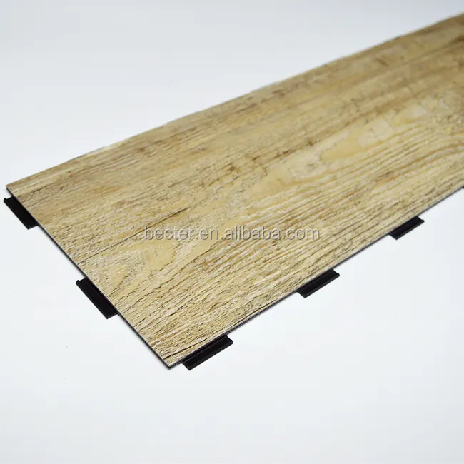 Venta caliente imitado de PVC de grano de madera WPC pisos de vinilo azulejo para proyecto