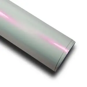 High Quality 1.52x18m Air Free Bubble Chameleon Pearl White Vinyl Wrap Car Stickers Roll