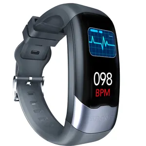 1.14 "grande schermo per il fitness tracker wristband con extra monitor ECG dispositivo SPOVAN H02