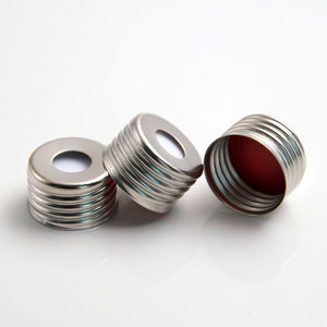 Aijiren laboratuvar sarf malzemesi tedarikçisi 18mm <span class=keywords><strong>GC</strong></span> headspace flakon mavi PTFE beyaz silikon kauçuk <span class=keywords><strong>septa</strong></span> fiyat - Product Image 6