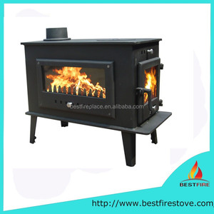 Estufa <span class=keywords><strong>de</strong></span> <span class=keywords><strong>leña</strong></span> multicombustible, económica, con puerta lateral <span class=keywords><strong>y</strong></span> placa superior - Product Image 5