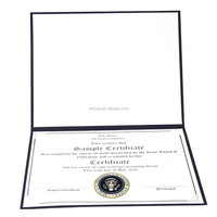Porte-diplôme, porte-certificat, porte-documents de luxe, style livre, sur mesure, vente en gros, porte-certificat en cuir A4