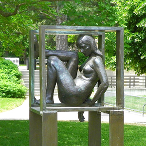 Diseño clásico jardín bronce desnudo señora desnuda escultura - Product Image 6