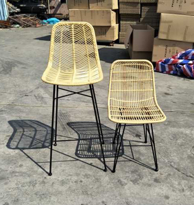 Tabouret <span class=keywords><strong>de</strong></span> <span class=keywords><strong>bar</strong></span> <span class=keywords><strong>de</strong></span> cuisine <span class=keywords><strong>en</strong></span> rotin PE avec cadre <span class=keywords><strong>en</strong></span> métal, <span class=keywords><strong>chaise</strong></span> <span class=keywords><strong>haute</strong></span> <span class=keywords><strong>en</strong></span> <span class=keywords><strong>osier</strong></span> <span class=keywords><strong>de</strong></span> jardin - Product Image 4