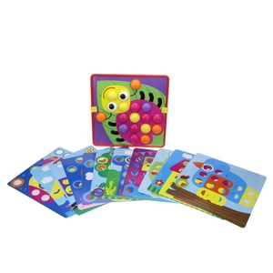 Juego de Rompecabezas de Ensamblaje, Juguete Educativo para Niños, Rompecabezas de Botones Grandes con Forma de Hongo - Product Image 4
