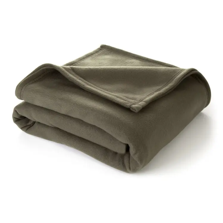 Home portable solid polar fleece receiving blanket