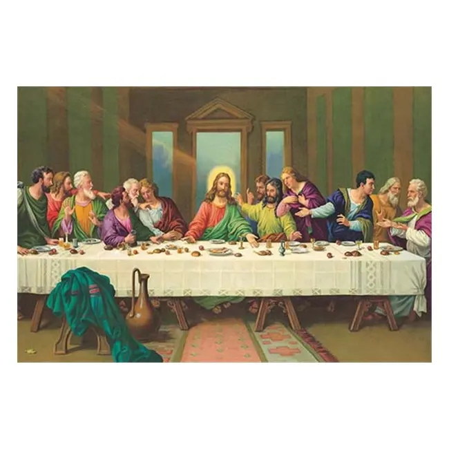 High quality 3D stereo picture of The Last Supper for home decoration