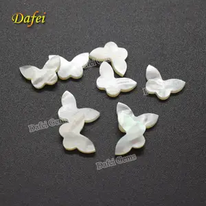 Vendita Calda di Madreperla Naturale Bianca a Forma di Farfalla - Product Image 1