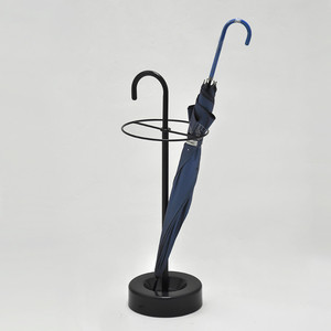 J Shape Black Color <b>Indoor</b> <b>Umbrella</b> <b>Stand</b> With Base - Product Image 1