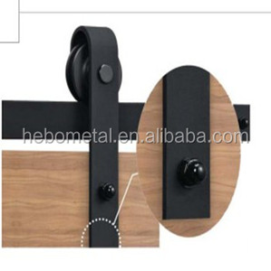Rustique Noir Plié Droite <span class=keywords><strong>Coulissante</strong></span> Grange <span class=keywords><strong>Porte</strong></span> De <span class=keywords><strong>Placard</strong></span> En Bois Intérieur <span class=keywords><strong>Porte</strong></span> <span class=keywords><strong>Coulissante</strong></span> Piste Matériel <span class=keywords><strong>Kit</strong></span> - Product Image 1