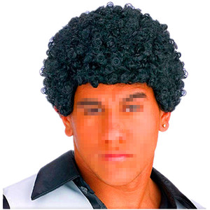 <span class=keywords><strong>Disco</strong></span> Costume accessoire adulte hommes noir couleur courte <span class=keywords><strong>Afro</strong></span> perruques HPC-0057 - Product Image 1