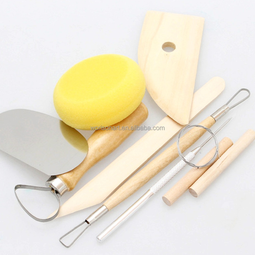BENECREAT 3 Size Cup Pottery Molds, 6/7/8cm ID Wooden Cup Shaping Tools With Removable Handle, Pottery Set For Cup Vase Making