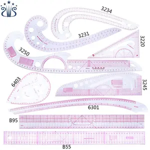 CZ-14 PVC terzi zırh eğri cetvel seti/B55/B95/3234/3231/3220/3250/6403/3245/6301