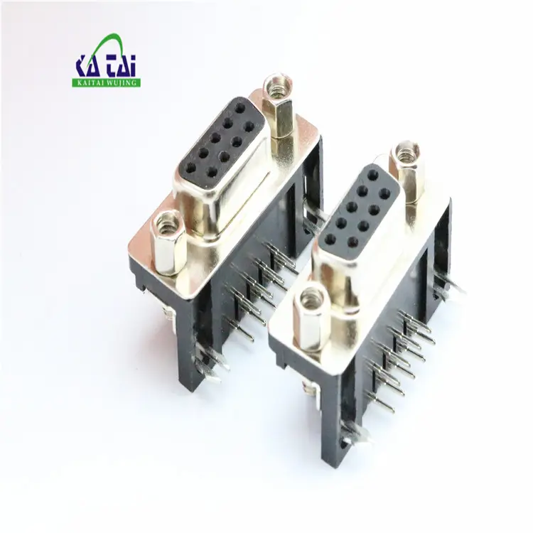 Rs232 Female Connector 90 Degree Female Or Mlae D-sub Right Angle 9 Pin Connector Vga RS232