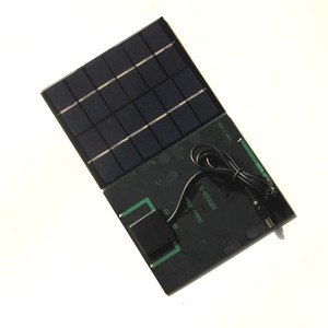 2 Wát 6V Mini panel năng lượng mặt trời <span class=keywords><strong>LED</strong></span> ánh sáng tự làm năng lượng mặt trời hệ thống sạc với 5521dc 3.7V Epoxy đa tinh thể silicon năng lượng mặt trời di động mô-đun - Product Image 1