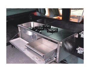 Remolque Camper Todoterreno de 7x6 pies con Piso Rígido, Plegable en la Parte Trasera, Acabado Esmaltado, con Tienda de Lona y Cama Acolchada - Product Image 5