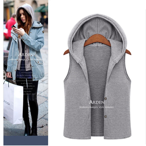 Fábrica barato mujeres invierno manga larga <span class=keywords><strong>Amazon</strong></span> 2 unidades cremallera Sudadera con capucha chaqueta de mezclilla - Product Image 6