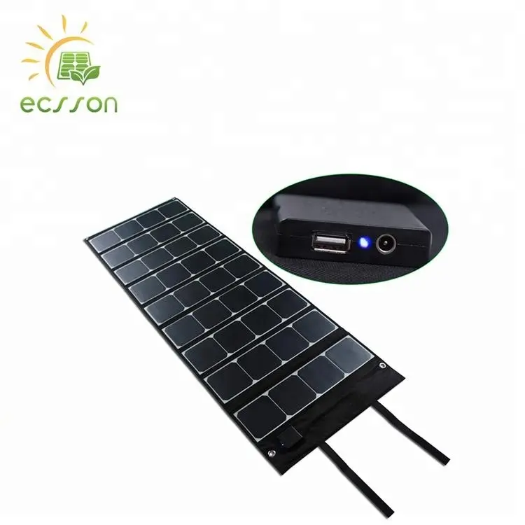 Al por mayor 120 W alta eficiencia de Sunpower plegable Cargador Solar para móviles y portátiles con puertos de salida de CC
