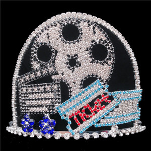 Couronne en strass thème film, <span class=keywords><strong>diadème</strong></span> personnalisé, <span class=keywords><strong>pas</strong></span> <span class=keywords><strong>cher</strong></span>, pour spectacle - Product Image 3