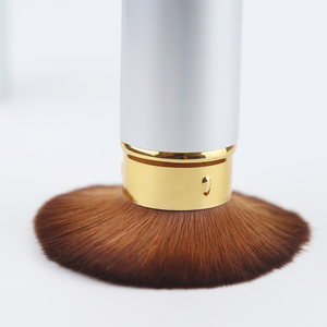 ฉลากส่วนตัวเงินโลหะแปรงแต่งหน้า Retractable <span class=keywords><strong>Powder</strong></span> Make up แปรง - Product Image 3
