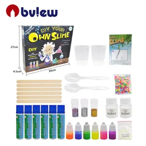 DIY En Popüler Balçık Yapma Kiti Sihirli Eğlenceli Kız Erkek Hediye Büyük Balçık Aktivatör DIY Set