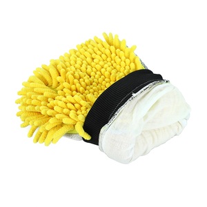 <span class=keywords><strong>Mitaine</strong></span> de lavage de voiture double face jaune Offre Spéciale pour le nettoyage automatique - Product Image 5