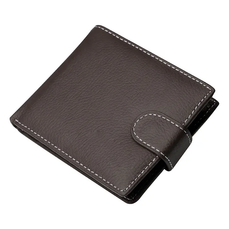 New fashion short design male purse pocket wallet pu genuine leather brand men wallets