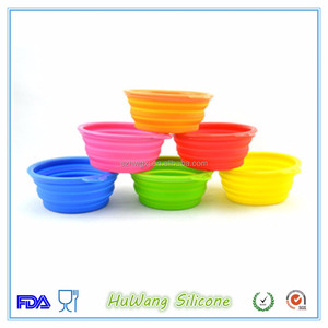 Portátil FDA bpa libre de silicona plegable pet bowl - Product Image 2