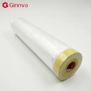 Film Adhesive Masking PE Car Self Adhesive Film With Tape For Car Painting