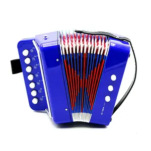 Mini Kids Toy Accordion 10 Buttons 14 Notes Accordion Supports