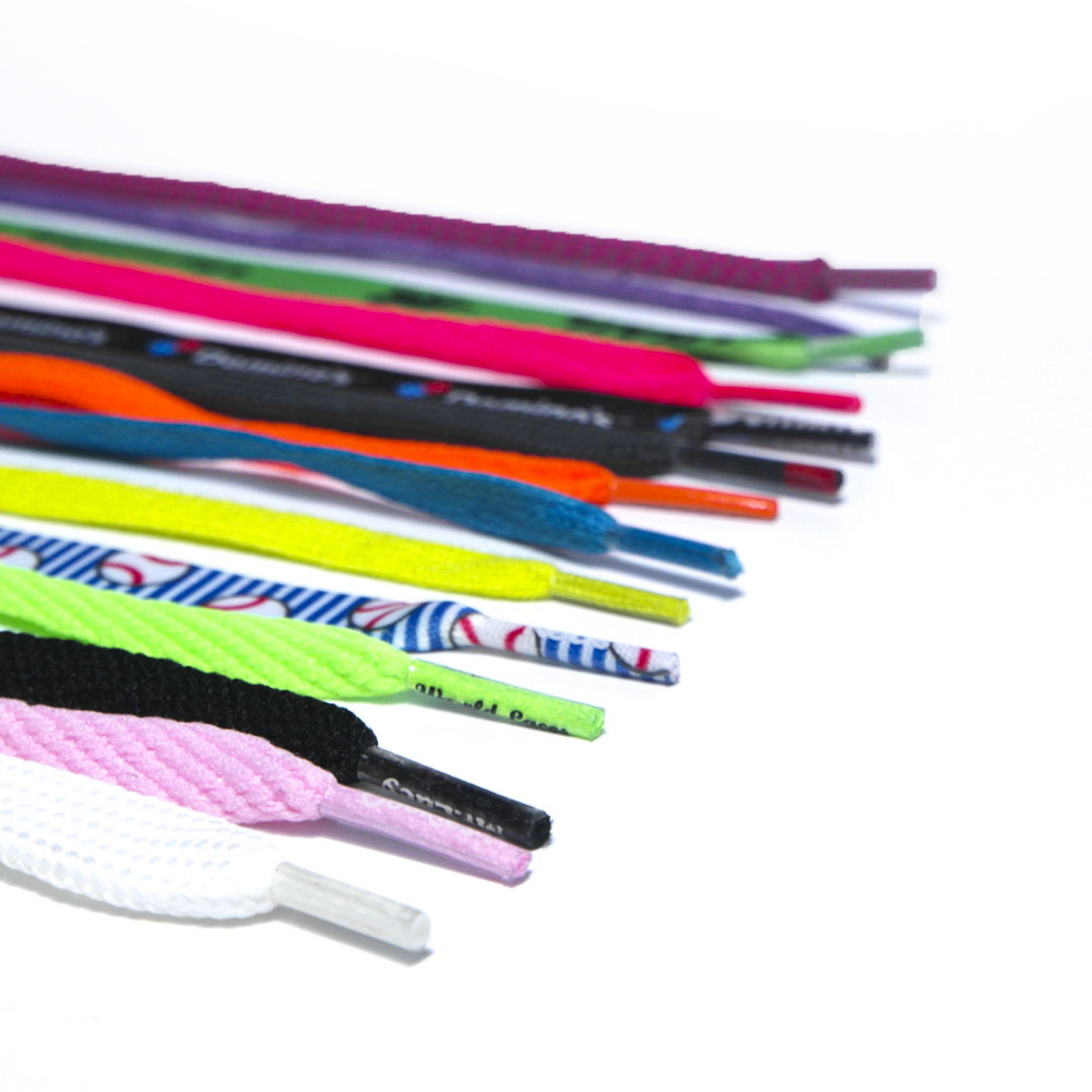 Фабричные разноцветные плоские шнурки для обуви оптом, оптовая продажа шнурков для продажи