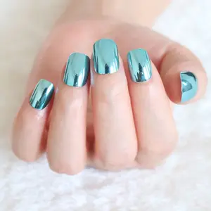 Acrylic Móng Tay Giả Kim Loại Gương Móng Tay Giả Vừa Sharp Stiletto Móng Tay Cho Phụ Nữ Bên Ngón Tay Mẹo Hot Sản Phẩm