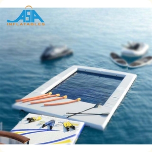 Jeux de <span class=keywords><strong>piscine</strong></span> flottants gonflables portatifs de mer d'océan avec le flotteur gonflable de <span class=keywords><strong>piscine</strong></span> de Yacht de <span class=keywords><strong>filet</strong></span> d'anti méduse à vendre - Product Image 1