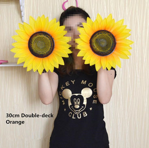 Vendita calda grande testa artificiale <span class=keywords><strong>girasoli</strong></span> di seta per natale Halloween laurea decorazioni per la festa della mamma - Product Image 3