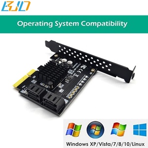 Carte adaptateur d'extension PCI-E 4X PCIe X4 vers 4 * SATA 3.0 88SE9230 6 Gbps pour disque dur <span class=keywords><strong>Raid</strong></span> - Product Image 5