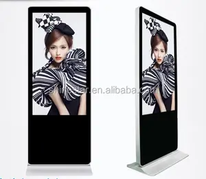 55 zoll stand LCD multimedia POP display video-player mit fernbedienung wifi netzwerk funktion